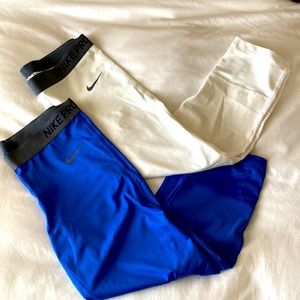 Nike Pro Cropped Leggings Bundle Size Large